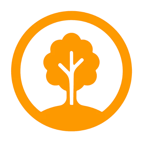 Tree icon inside a circle representing holistic osteopathic care