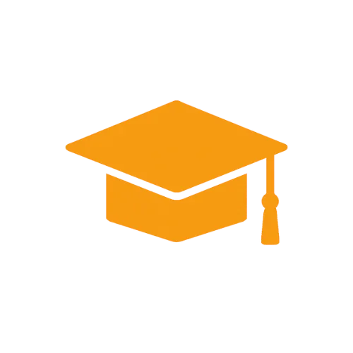 Graduation cap icon symbolising years of experience