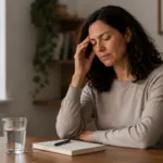Woman with headache symptoms for Headaches Warrnambool osteopathic care guide